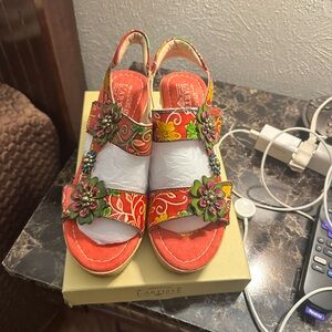 Red and Green Wedge Shoes Vibrant Summer Style